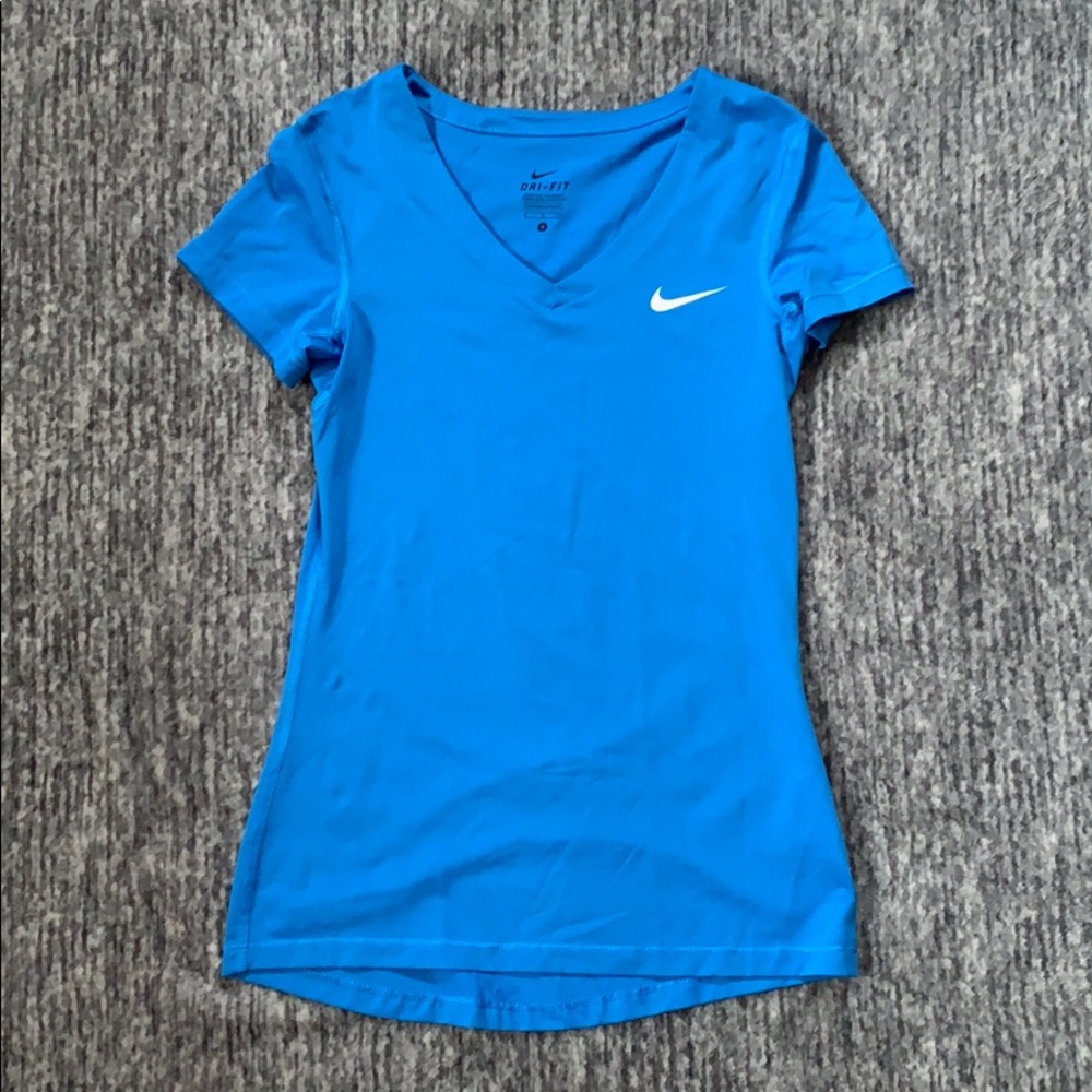 Blue nike shirt